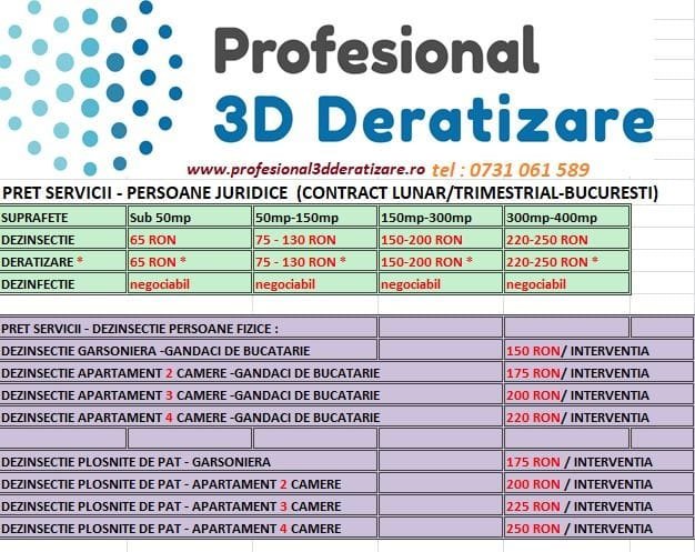 Profesional 3D Deratizare